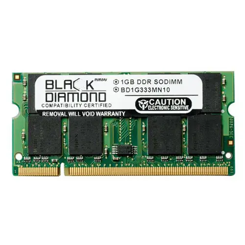 Black Diamond BD1G333MN10 1GB SODIMM 200-Pin Memory Module