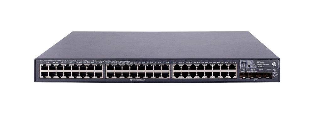 HPE JC105A FlexFabric 5800 A5800-48G 48-P 1000Base-T GbE Switch